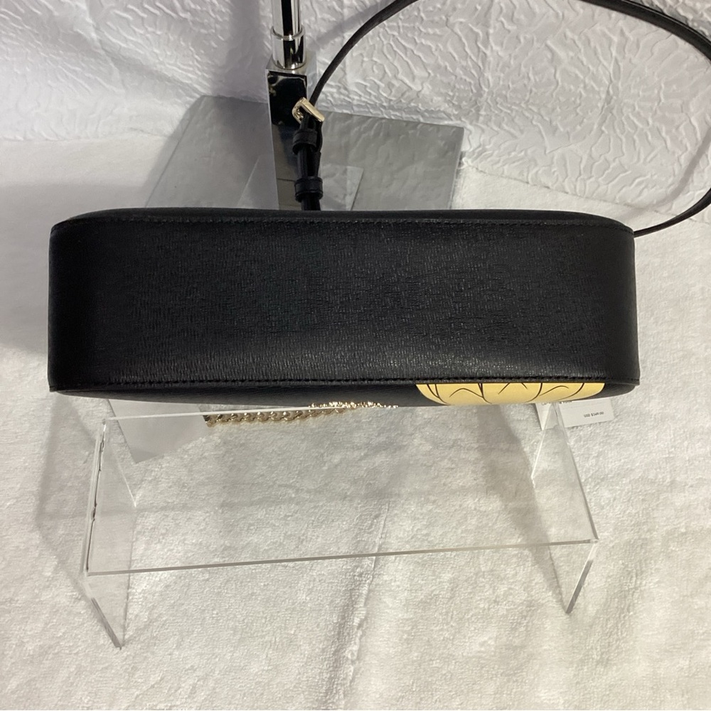 SOLD……..Kate Spade Disney Beauty and the Beast Belle Black Leather Convertible - Picture 9 of 13